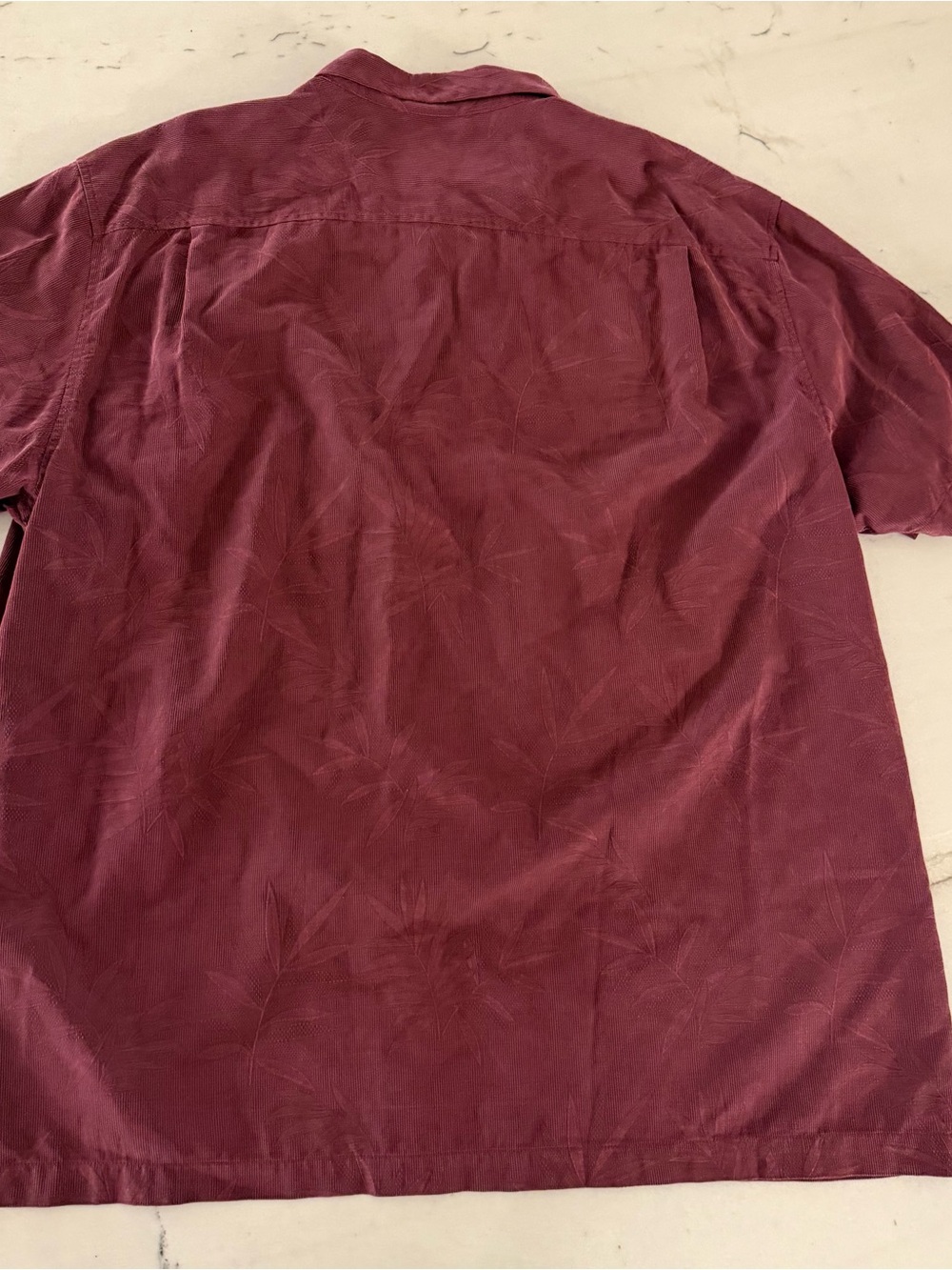 Tommy Bahama Virginia Tech Hokies Shirt 2XL Maroon 100% Silk Camp Button Up VT - Picture 5 of 7